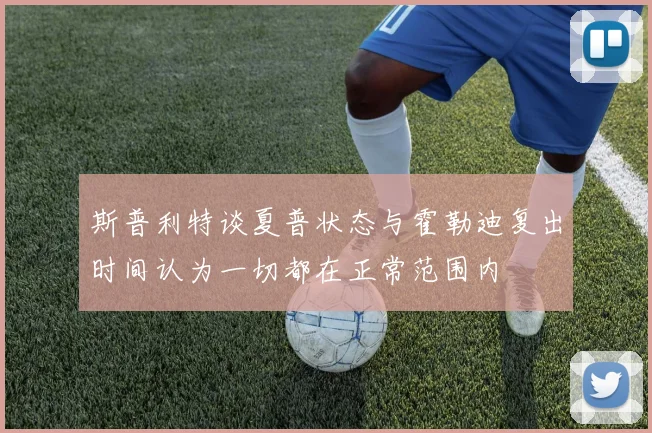 斯普利特谈夏普状态与霍勒迪复出时间认为一切都在正常范围内